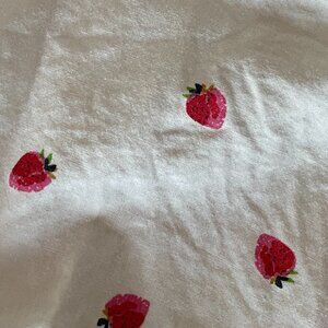 J. Crew strawberry print cotton pajama set